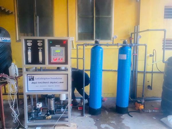 Successfully installed 250LPH RO plant at Vavuniya